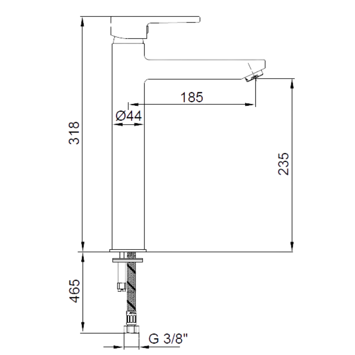 ECA Delta Yüksek Tip Lavabo Bataryası 102108860