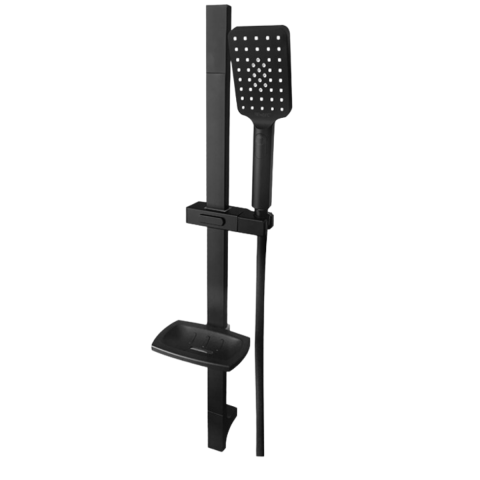 Newarc Aqua Sürgülü Duş Seti Siyah 430525R-05