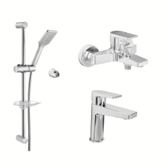 ECA Dalia Lavabo Banyo Bataryası Tiera Duş Seti 3'lü Set