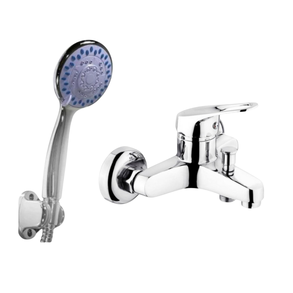 Pronto Vivaldi Krom Banyo Bataryası Masfallı Duş Seti 2'li Set