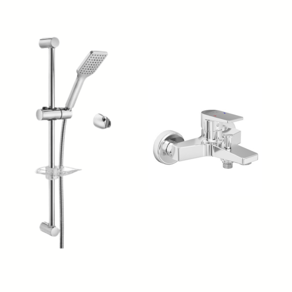 ECA Dalia Banyo Bataryası Tiera Duş Seti 2'li Set