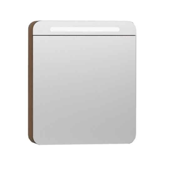 Vitra 56169 Nest Trendy Hareli Doğal Ahşap Aydınlatmalı Dolaplı Ayna 60cm Sağ