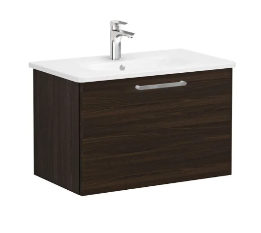 Vitra 66421 Root Flat Çekmeceli Lavabo Dolabı Ceviz 80cm