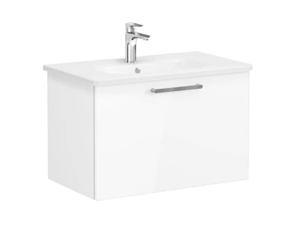 Vitra 66427 Root Flat Çekmeceli Lavabo Dolabı Parlak Beyaz 80cm