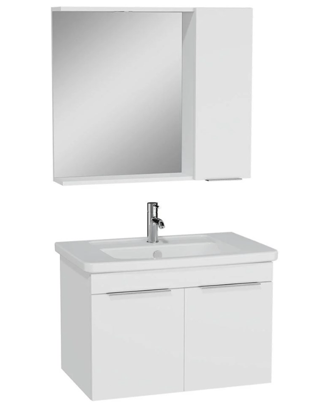 Vitra 65521 Quadrum Parlak Beyaz Set 80cm