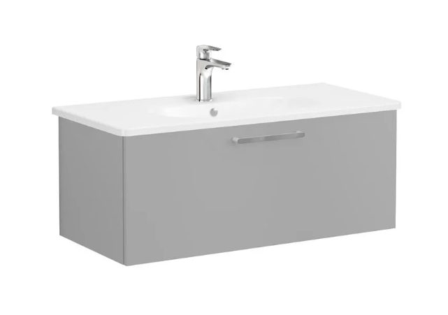 Vitra 68252 Root Flat Çekmeceli Lavabo Dolabı Mat Kaya Gri 100cm