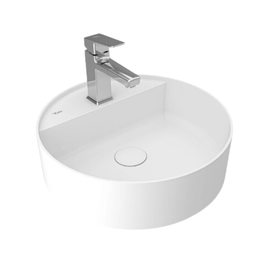 Kale Smartedge Ø45 Cm Mat Beyaz Yuvarlak Çanak Lavabo