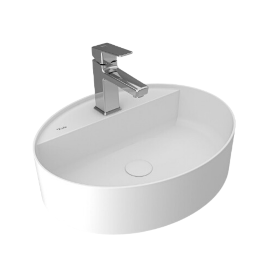 Kale Smartedge Oval Beyaz Lavabo 40x50cm