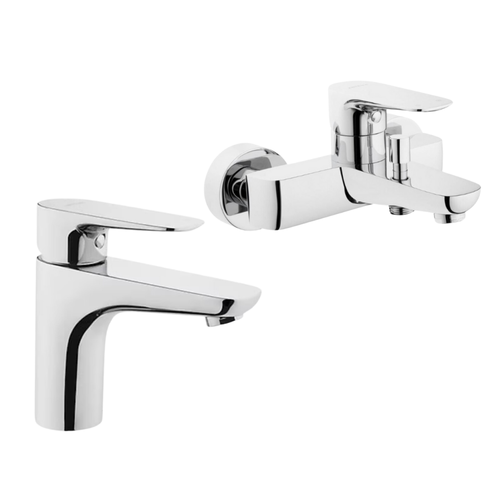 Artema X Line Lavabo Bataryası ve  Banyo Bataryası 2'li Set